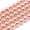 Electroplate Non-magnetic Synthetic Hematite Beads Strands G-L485-01A-RG-1