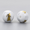 Electroplate Glass Beads EGLA-S178-11K-02-2