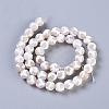 Tibetan Style Turtle Back Pattern dZi Beads Strands X-G-G036-8mm-6-3