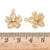 Brass Micro Pave Cubic Zirconia Pendants KK-A281-12B-G-3