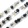 Electroplate Glass Beads Strands EGLA-YW0002-D01-3