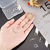 ARRICRAFT 20Pcs 5 Colors Brass Huggie Hoop Earring Findings KK-AR0002-81-3