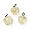 Natural Lemon Quartz Pendants G-J386-H18-P-1