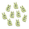 Spray Painted Alloy  2-Loop Link Pendants LS-X-PALLOY-T075-48G-RS-1