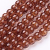 Spray Painted Crackle Glass Beads Strands LS-CCG-Q001-6mm-16-1