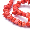 Natural Magnesite Beads Strands TURQ-P001-02A-10-3