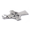 Non-Tarnish 201 Stainless Steel Pendants STAS-C062-10P-3