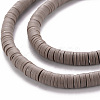 Handmade Polymer Clay Bead Strands X-CLAY-T002-6mm-52-3