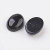 Natural Obsidian Flat Back Cabochons X-G-G741-18x25mm-20-2