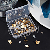 Beebeecraft 60Pcs 6 Style 201 Stainless Steel Stud Earring Findings EJEW-BBC0001-03-6