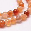 Natural Red Agate Beads Strands G-G736-19-4mm-3