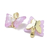 Golden Rack Plating Brass Micro Pave Cubic Zirconia Pendants KK-R161-06G-03-2
