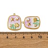 304 Stainless Steel Enamel Pendants X1-STAS-L299-18G-03-3