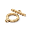 Ion Plating(IP) 304 Stainless Steel Ring Toggle Clasps X-STAS-A092-09A-G-2
