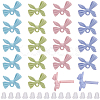 40Pcs Spray Painted Alloy Stud Earring Findings FIND-SP0005-51-1