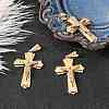 Golden 304 Stainless Steel Crucifix Cross Big Pendants for Easter STAS-V0493-79B-4