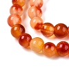 Dyed Natural White Jade Beads Strands G-T140-4mm-A13-4