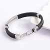 Trendy PU Leather Cord Bracelets BJEW-E260-14F-2