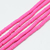 Handmade Polymer Clay Bead Strands CLAY-T002-6mm-M-3
