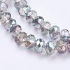 Electroplate Glass Beads Strands EGLA-S010-6-3