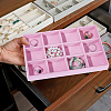 2Pcs 12 Grids Rectangle Velvet Display Trays ODIS-SP0001-18A-7
