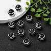 Round Striped Resin Beads X-RESI-R158-10mm-11-6