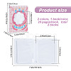 2 Books 2 Styles 3 Inch PVC Mini Photo Album with Flower Window AJEW-CP0005-37-2