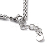 Natural Mixed  Gemstone with 201 Stainless Steel Necklaces NJEW-Q334-01C-3