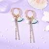 Alloy Rhinestone Hoop Earrings EJEW-JE07389-1