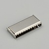 Zinc Alloy Ribbon Crimp Ends FIND-WH0126-13F-P-1