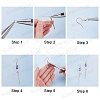 Teardrop Charm Jewelry Set DIY Making Kit DIY-SC0017-59-4