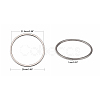 Tarnish Resistant 304 Stainless Steel Linking Rings X-STAS-T047-15A-2