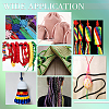 6 Rolls 6 Colors Nylon Satin Rattail Cords NWIR-PH0002-09B-01-5