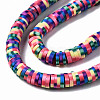 Handmade Polymer Clay Beads Strands CLAY-N008-010L-A-2