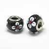 Handmade Lampwork European Beads X-LAMP-Q029-03K-2