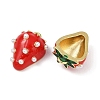 Brass Enamel Pendants KK-R224-06G-2
