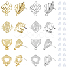 SUPERFINDINGS 32Pcs 8 Style Alloy Stud Earring Findings FIND-FH0005-74-1