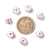 Handmade Printed Porcelain Beads PORC-Q201-10mm-3-7