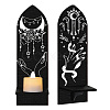 Boho Style Wall Mounted Wood Candle Holder Stand AJEW-WH0378-001-1