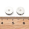 Brass Micro Pave Cubic Zirconia Beads KK-R216-15S-01-3