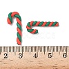 Christmas Candy Cane Handmade Polymer Clay Beads CLAY-P005-03A-03-3