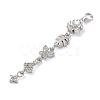 Brass Micro Pave Clear Cubic Zirconia Pendants LS-KK-D101-01B-P-2