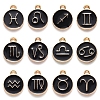 Alloy Enamel Pendants ENAM-S124-01B-08-1