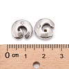 Letter Slider Beads for Watch Band Bracelet Making ALRI-O012-G-NR-3