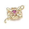 Brass Rhinestone Pendants RB-CBAA948-01G-2