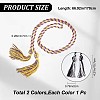 2Pcs 2 Style Polyester Tassel Big Pendant Decorations FIND-GF0004-11-2