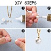 PVD Vacuum Plating 304 Stainless Steel Cup Pearl Peg Bails Pin Pendants STAS-I120-56-G-3