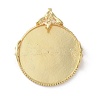 Brass Pendant Cabochon Settings KK-R215-02G-1