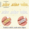 40Pcs 2 Colors Alloy Pendants FIND-SC0020-50-2