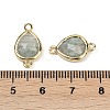 Natural Amazonite Faceted Connector Charms G-L514-048P-07-3